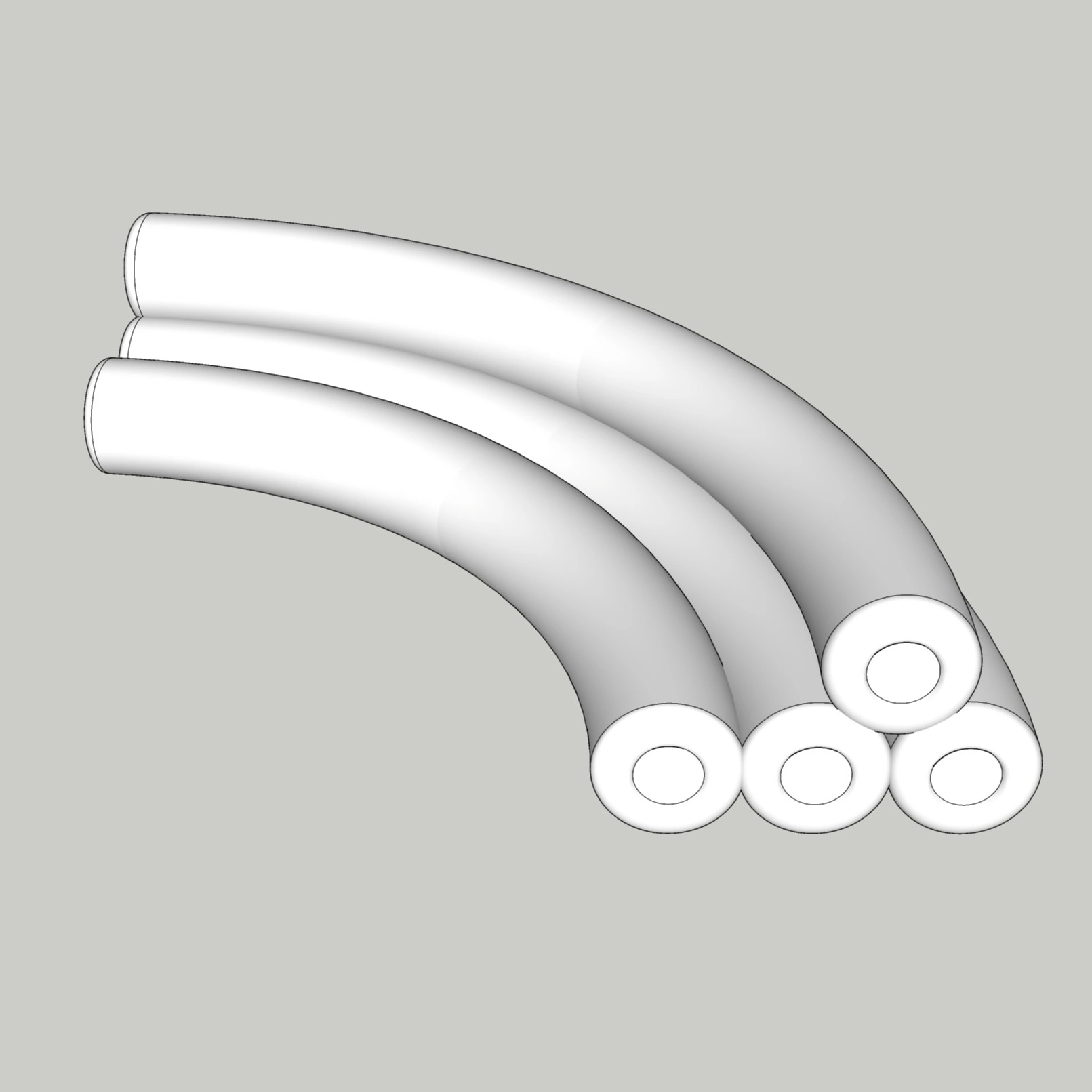 Modern Curved Sofa Set | Minimal Interior Couch Design (SketchUp 2018)