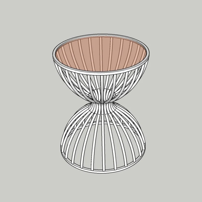 Modern Decorative Side Table | SketchUp 3D Model