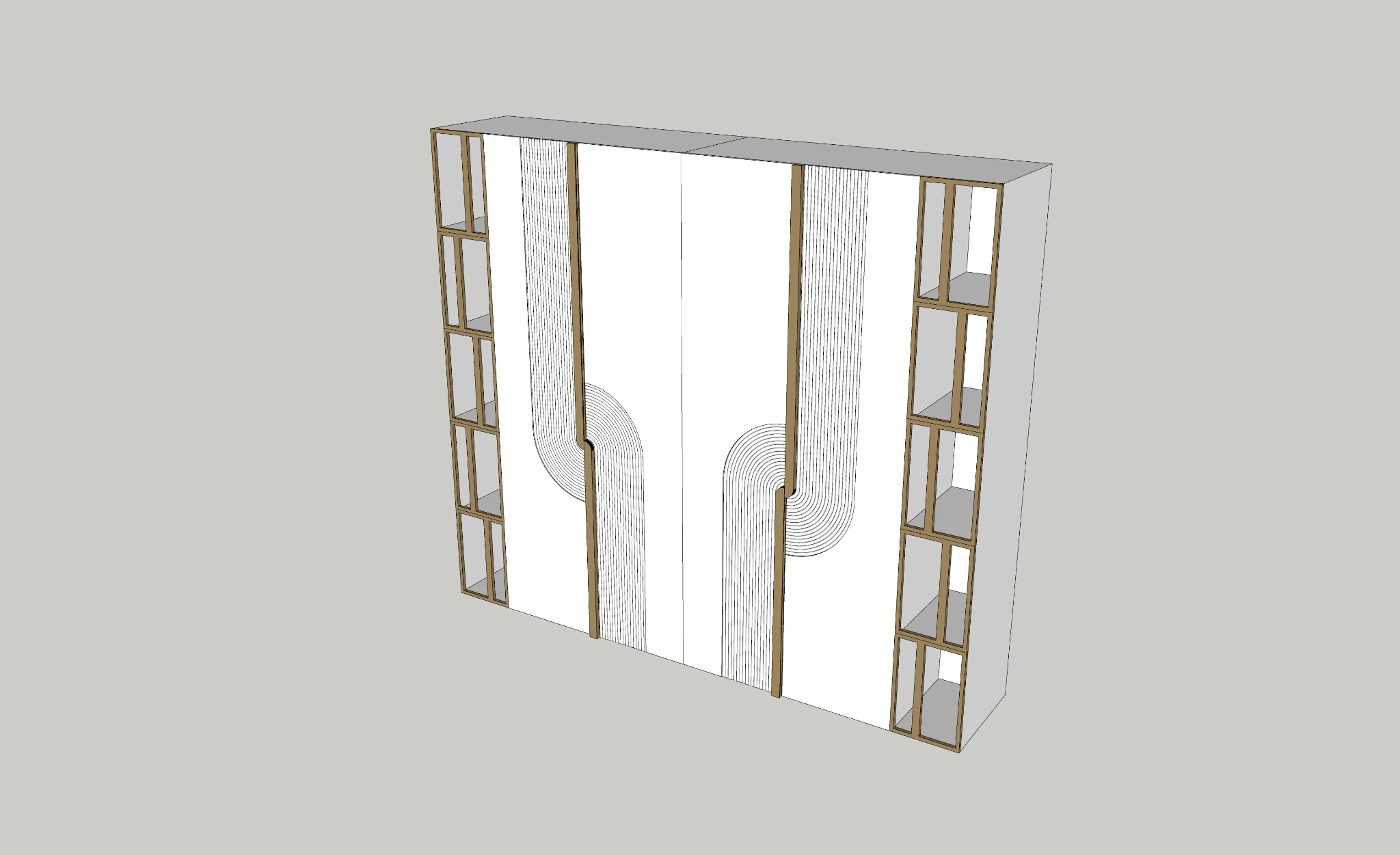 Modern Wardrobe Design + 3D Model | SketchUp 2018