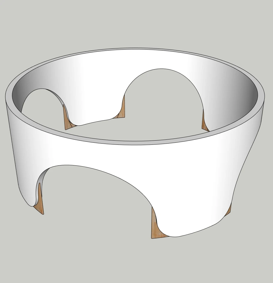 Parametric Exhibition Corridor Element | SketchUp 2018