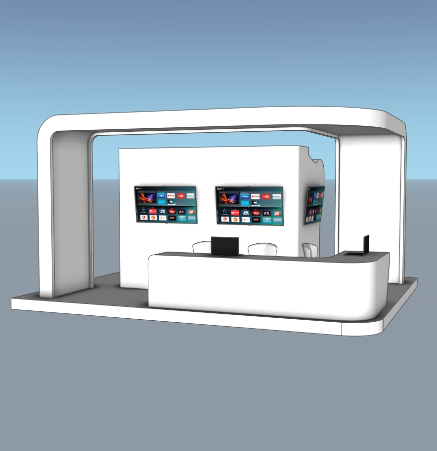 Modern Exhibition Booth | SketchUp