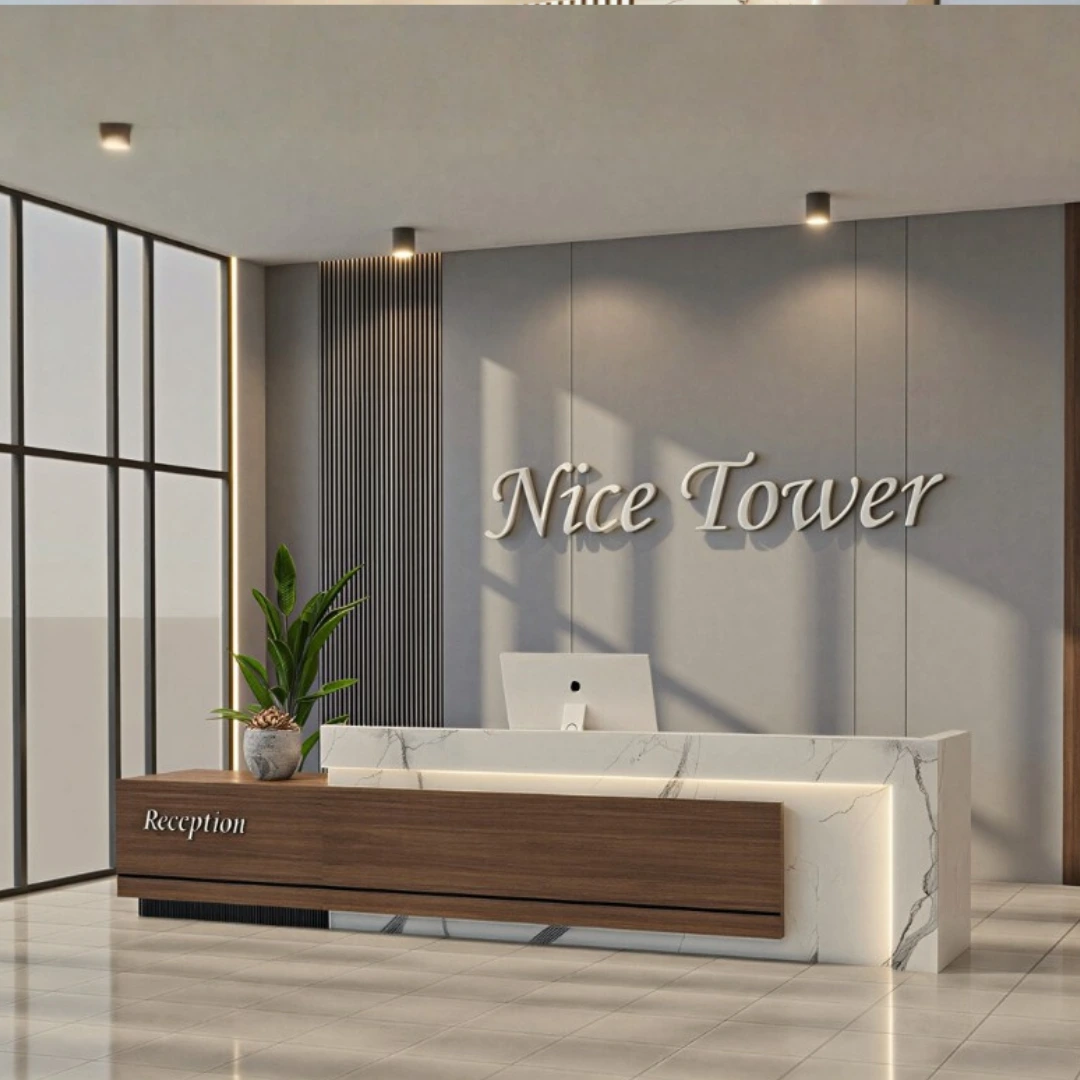 Luxury Reception Desk Scene – Modern Interior – SketchUp 2021 Model