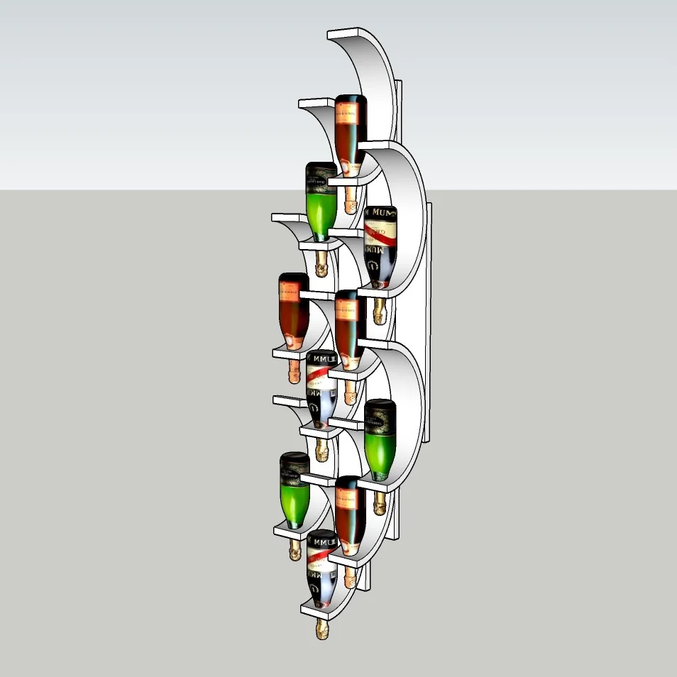 Modern Vertical Wall Art | SketchUp 3D Decorative Panel