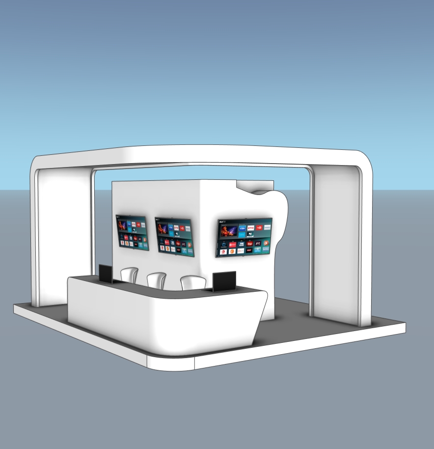Modern Exhibition Booth | SketchUp