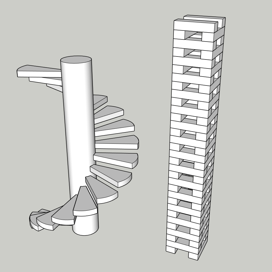 Parametric Spiral Staircase | Modern Stair Module | SketchUp 2018