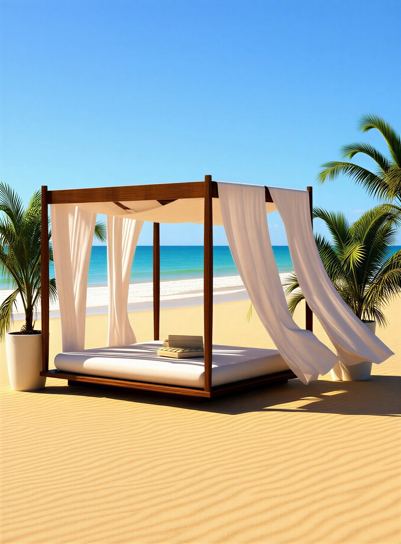 Modern Outdoor Canopy Daybed Pergola | SketchUp 2018