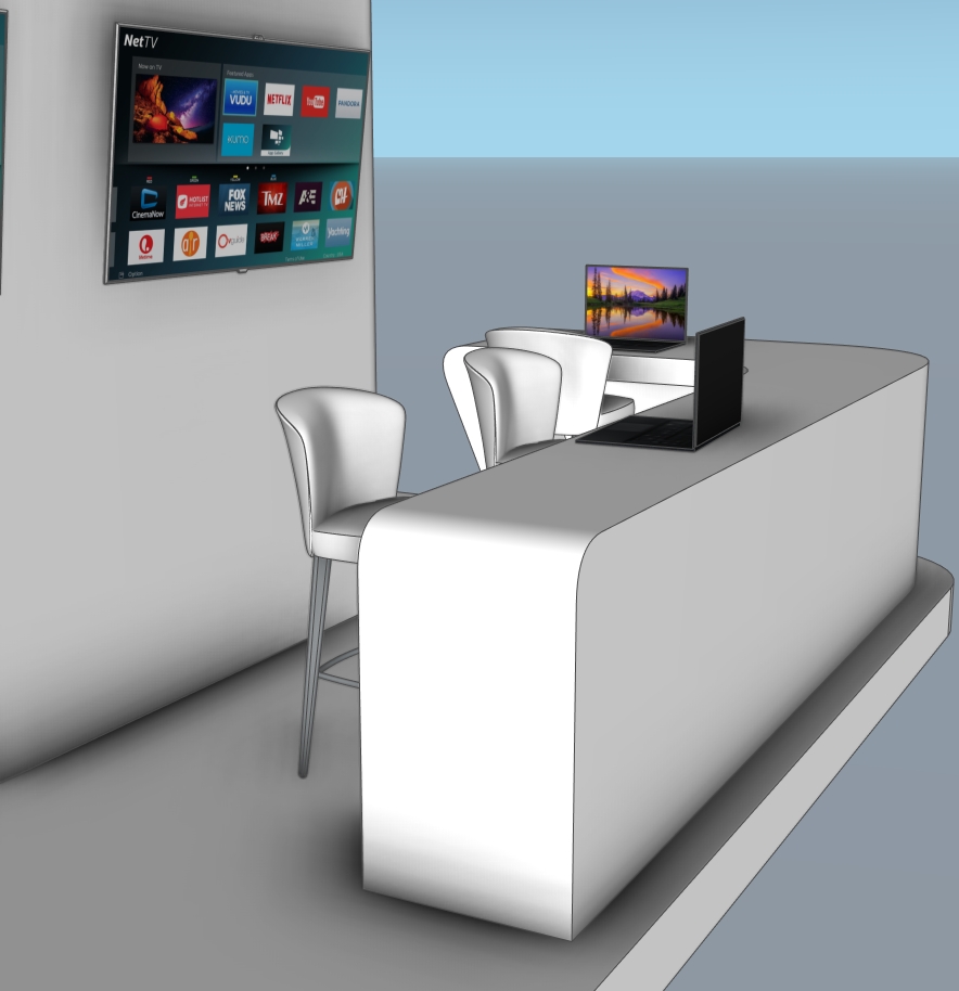 Modern Exhibition Booth | SketchUp