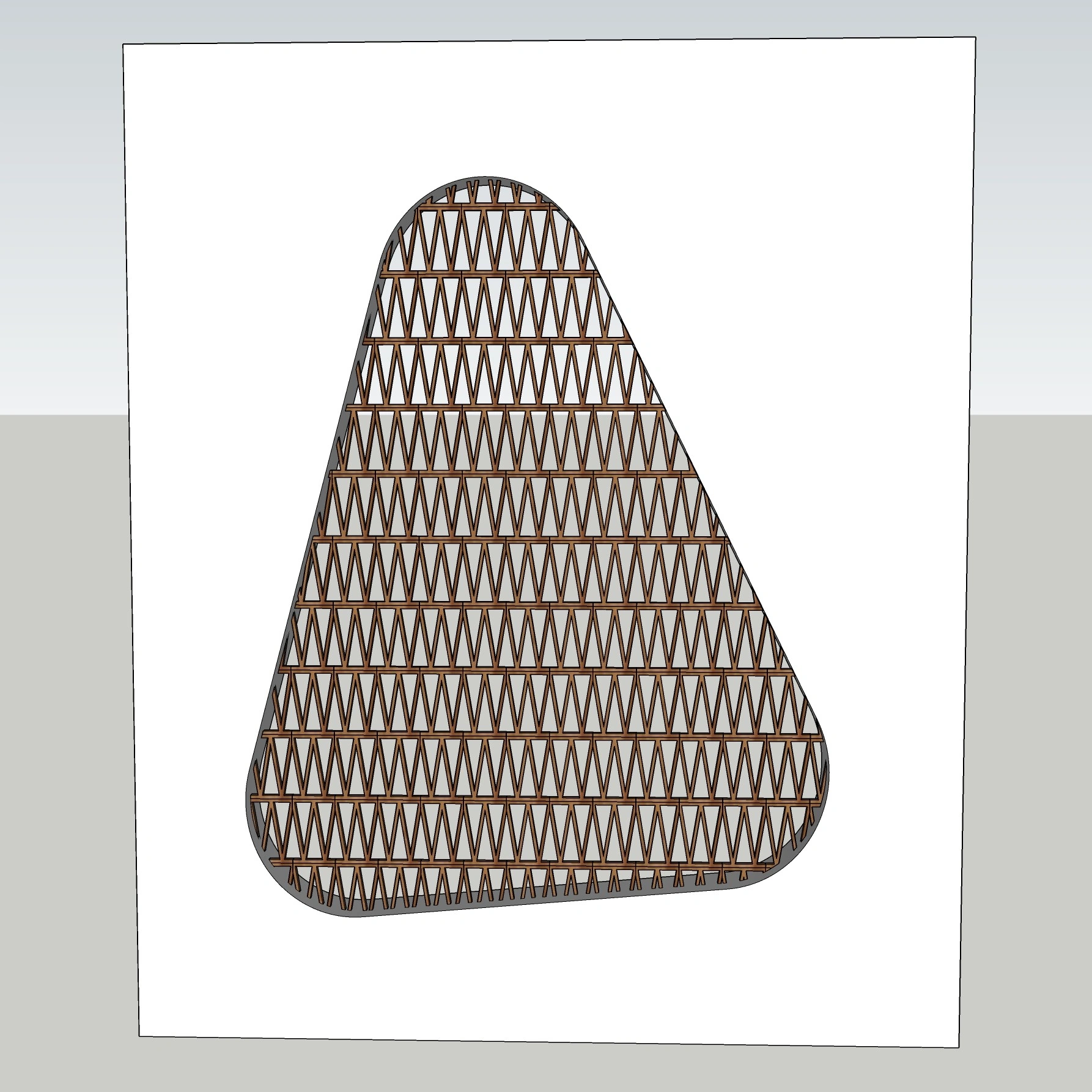 Organic Parametric Wall Panel | Decorative Feature Screen (SketchUp 2018)