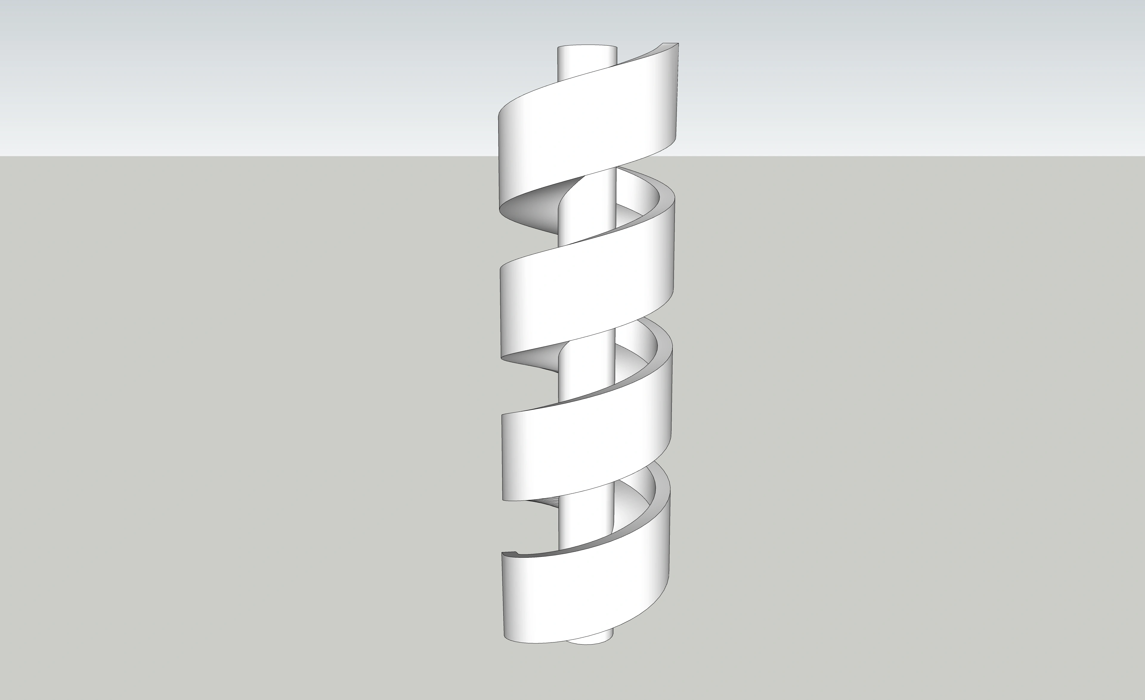 Spiral Outdoor Planter 3D Model | SketchUp 2018