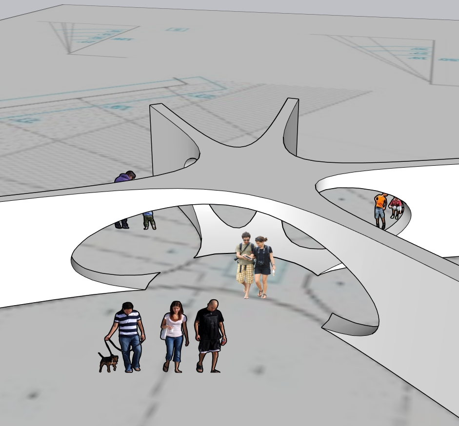 Parametric Pavilion Canopy | Organic Public Space Structure | SketchUp 2018