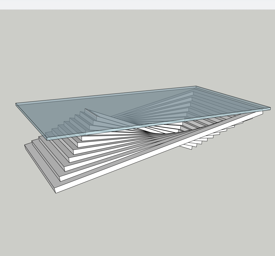 Modern Parametric Coffee Table | Sculptural Living Room Center Table | SketchUp 2018 Model