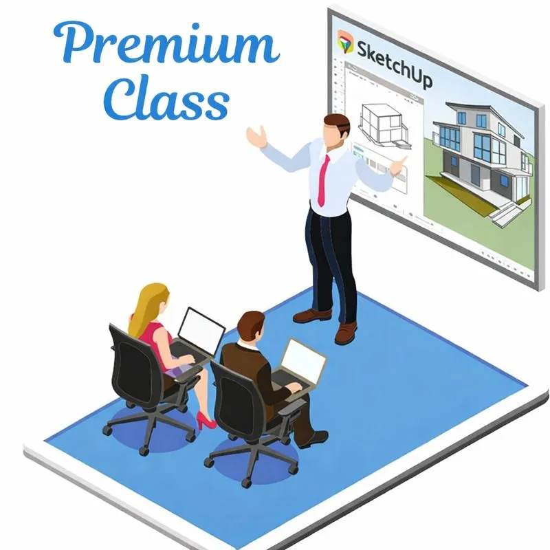 Online SketchUp Course – Premium Class (2 Students)