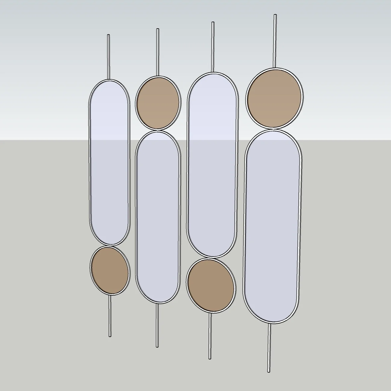 Modern Decorative Wall Divider | Contemporary Interior Partition Panel