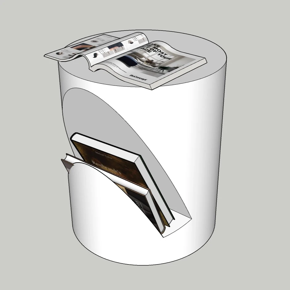 Modern Sculptural Coffee Table 3D Model – Contemporary Center Table – SketchUp 2018