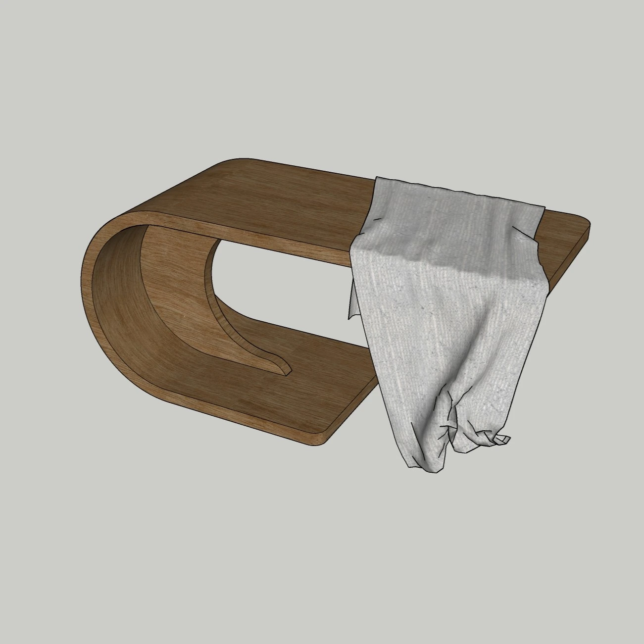 Modern Sculptural Center Table | SketchUp 2018 3D Model