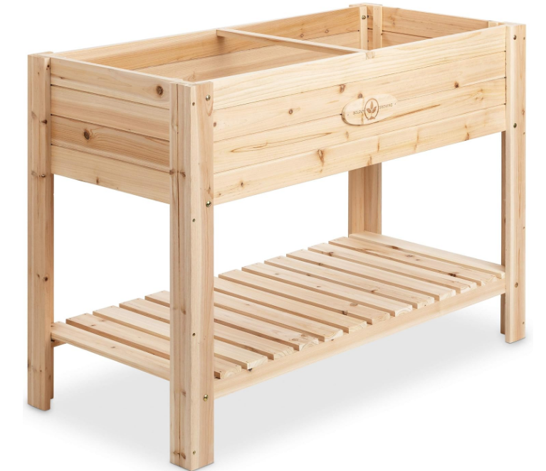 Growing Cedar Raised Planter Box with Legs – Elevated Wood Raised Garden Bed Kit – Grow Herbs and Vegetables Outdoors – Naturally Rot-Resistant - Unmatched Strength Lasts Years (4x2)