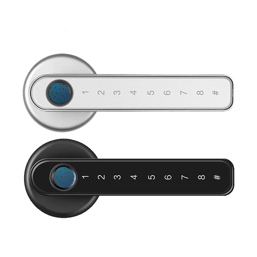 Neues Design Tuya Ble Fernbedienung Smart Door Elektronisches Schloss Finger abdruck Türgriff Digital Keyless Lock Passwort