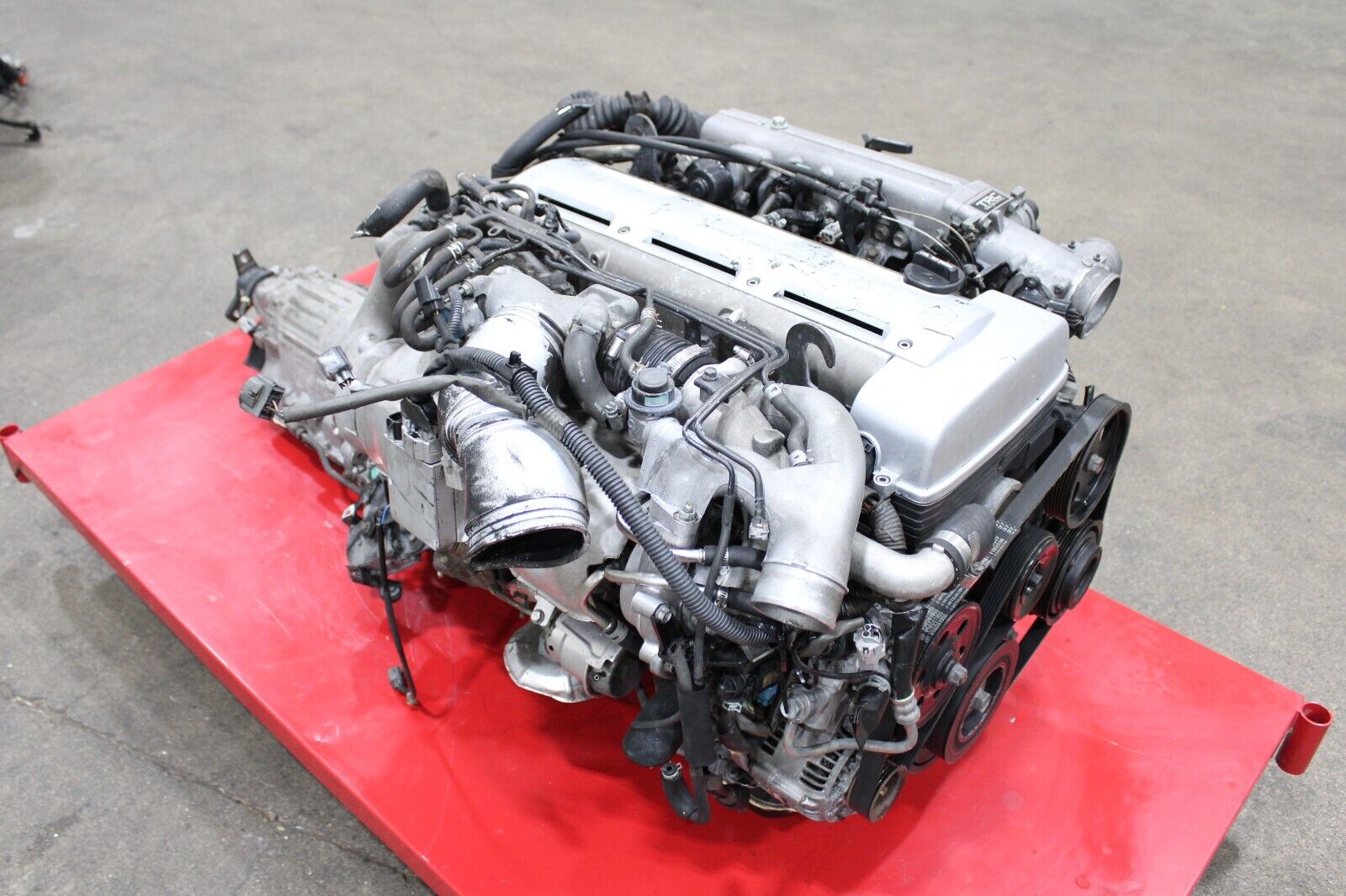 2JZGTE TOYOTA TWIN TURBO JDM ENGINE ARISTO SUPRA 2JZ MOTOR TRANS 6CYLINDER