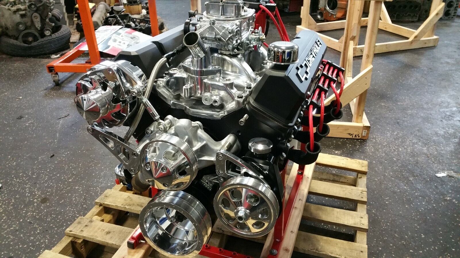 CHEVY 383 CID 420+HP CUSTOM CRATE ENGINE TURN KEY DYNO TEST 2 YEAR WARRANTY