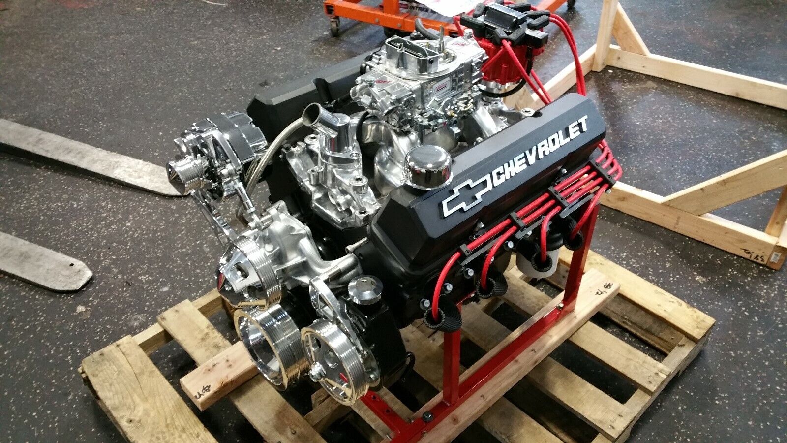 CHEVY 383 CID 420+HP CUSTOM CRATE ENGINE TURN KEY DYNO TEST 2 YEAR WARRANTY
