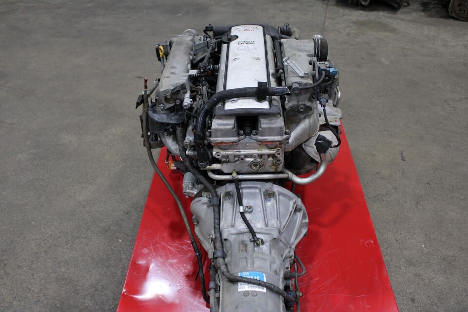 JDM TOYOTA 1JZGTE VVTI 2.5L TURBO MOTOR 1JZ FRONT SUMP WIRING ECU TRANS