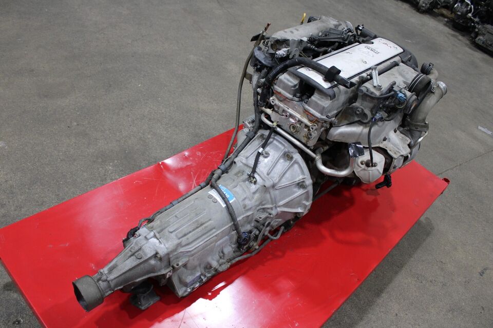 JDM TOYOTA 1JZGTE VVTI 2.5L TURBO MOTOR 1JZ FRONT SUMP WIRING ECU TRANS