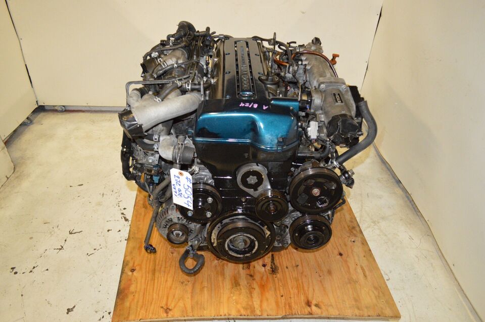 JDM Toyota 2JZGTE VVTi Motor 3.0L DOHC Twin Turbo 2JZ Engine Auto Trans Wire Ecu