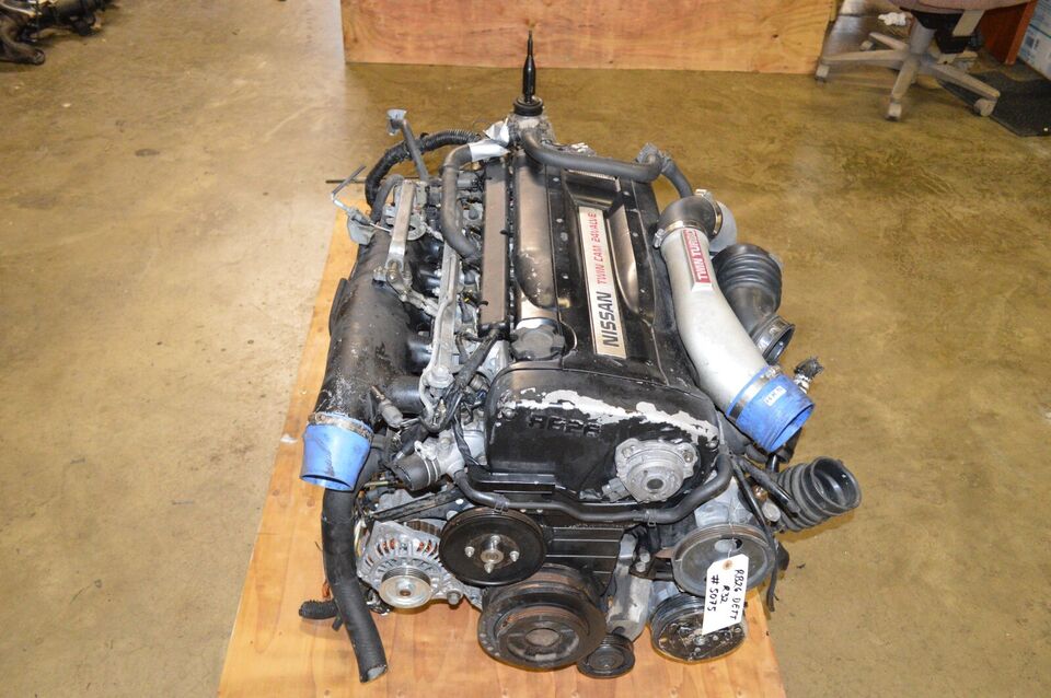 JDM NISSAN RB26 DETT R32 SKYLINE TWIN TURBO ENGINE 5-SP AWD TRANS, WIRING, ECU.