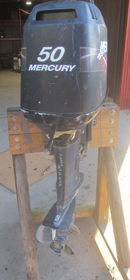 50hp Mercury Outboard Motor 50ELPTO 120 115 120 PSI