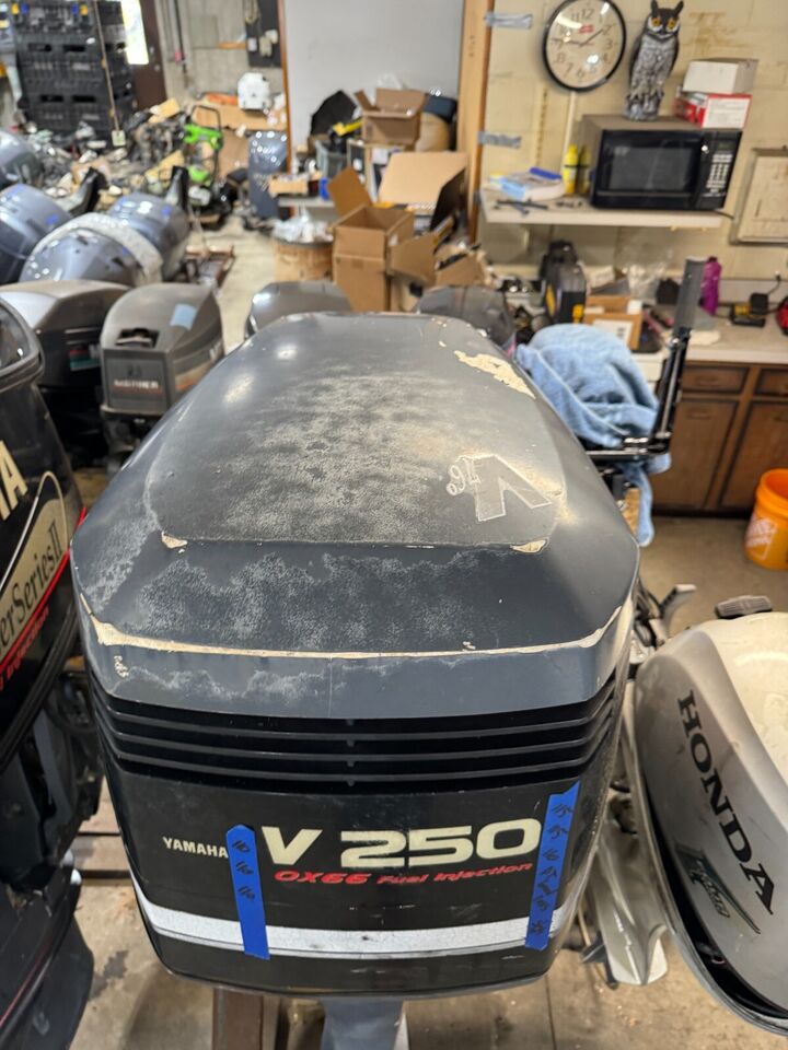 2002 Yamaha 250 Saltwater Series II OX66 2-Stroke 25 Outboard Boat Motor Engine