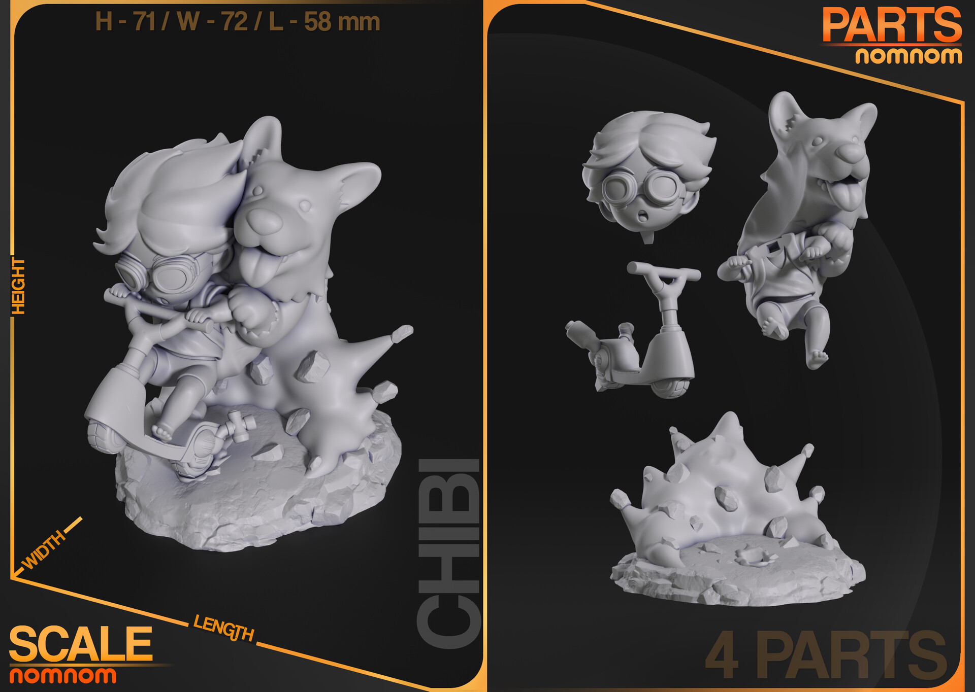 Chibi Ein & Edward from Cowboy Bebop