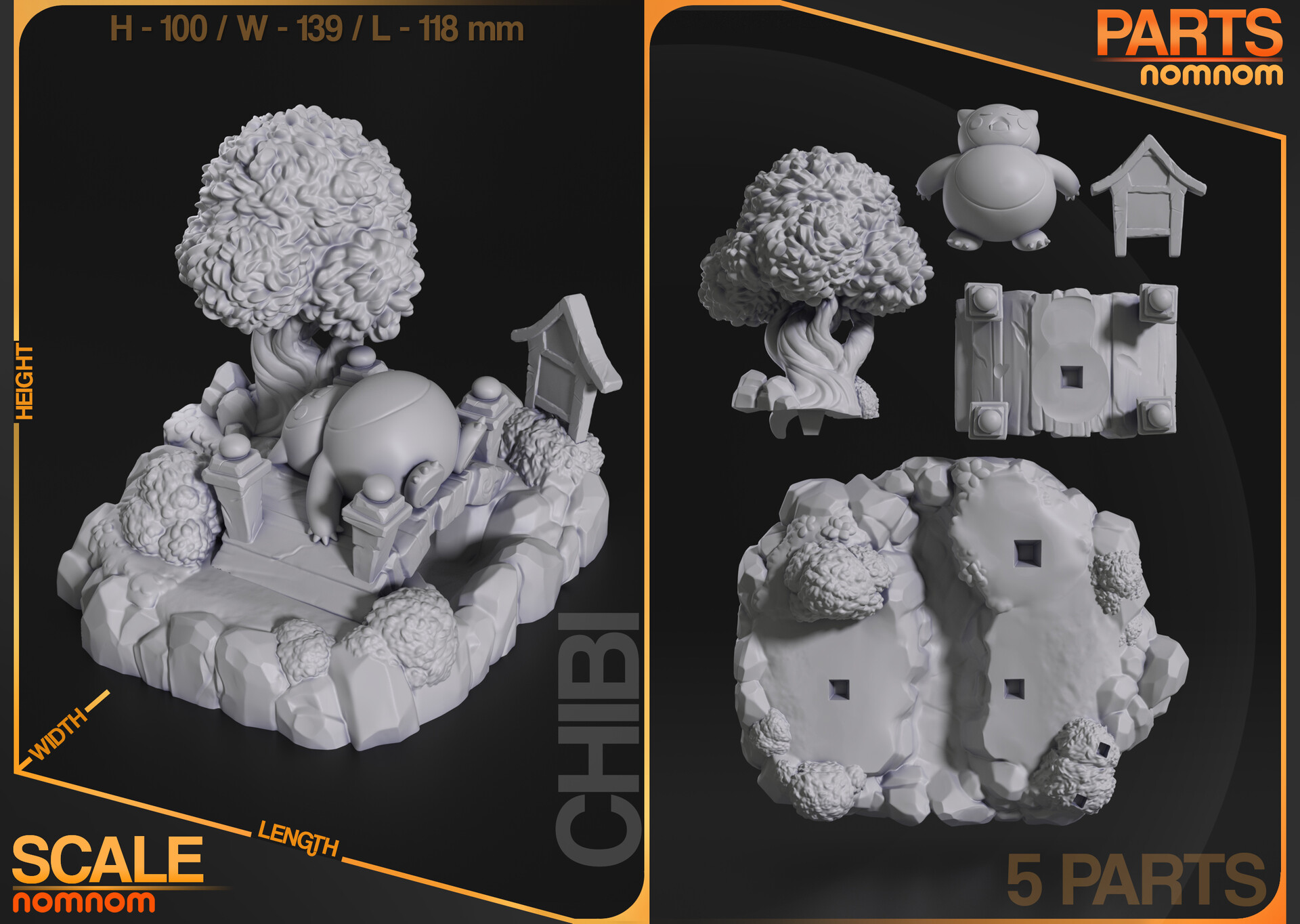 Chibi Snorlax - Pokemon