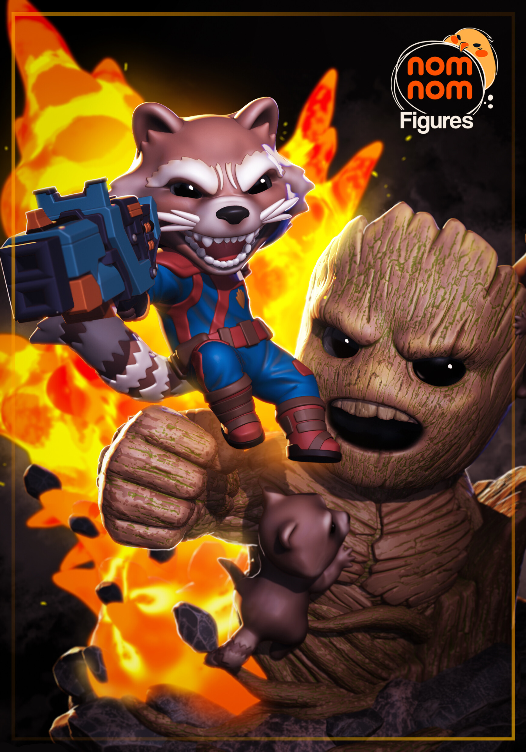 Chibi Rocket - Guardians of the Galaxy