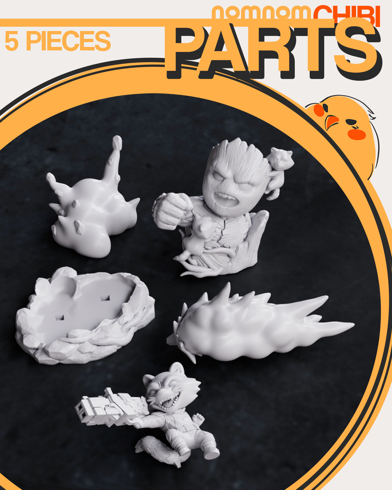 Chibi Rocket - Guardians of the Galaxy