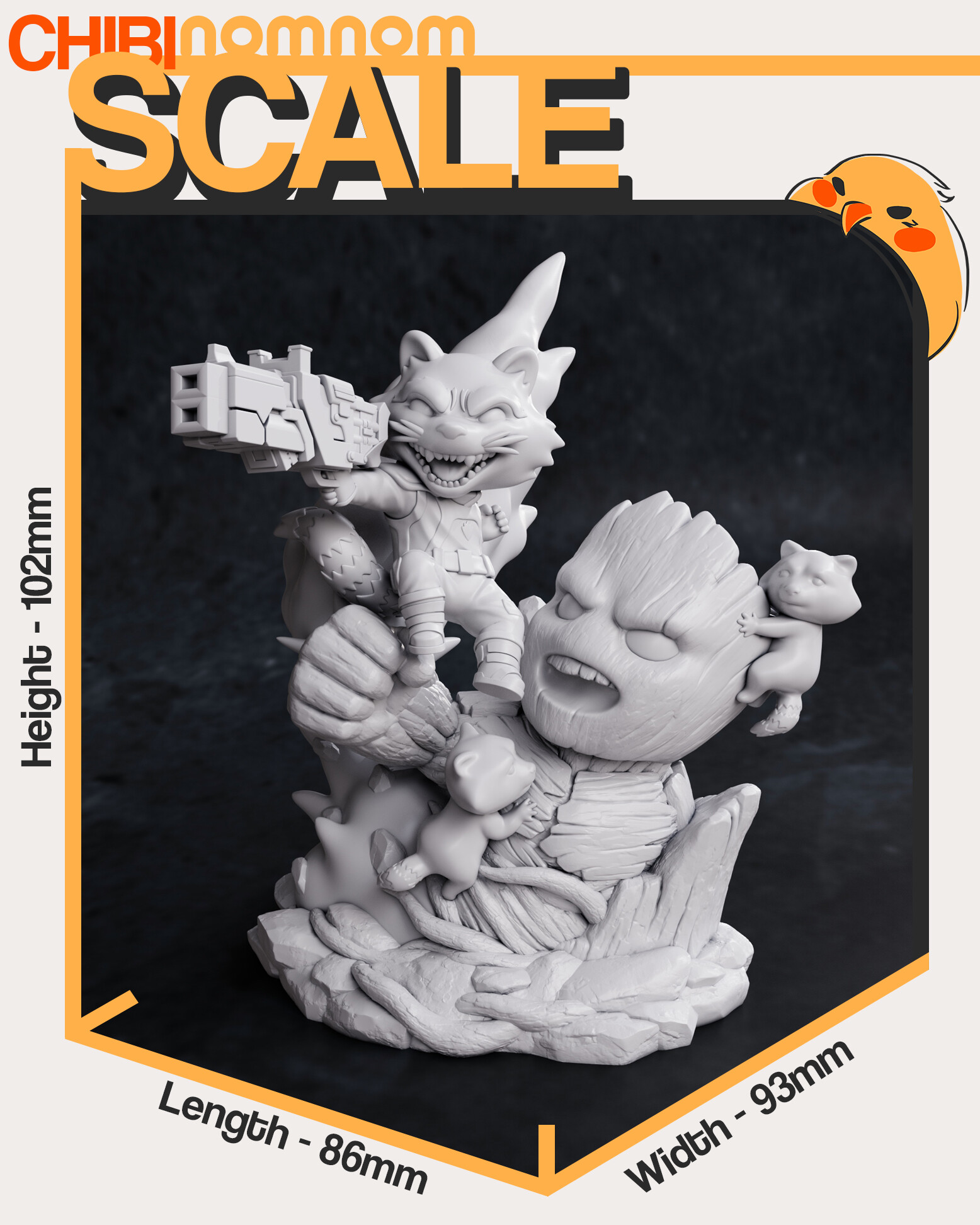 Chibi Rocket - Guardians of the Galaxy