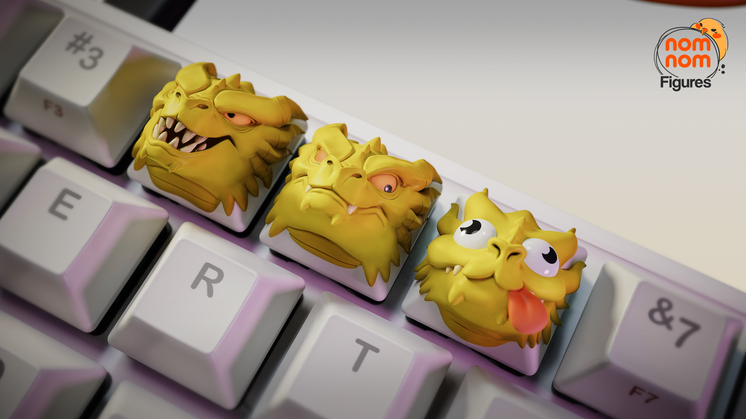 Keycaps Three Headed Hydra
