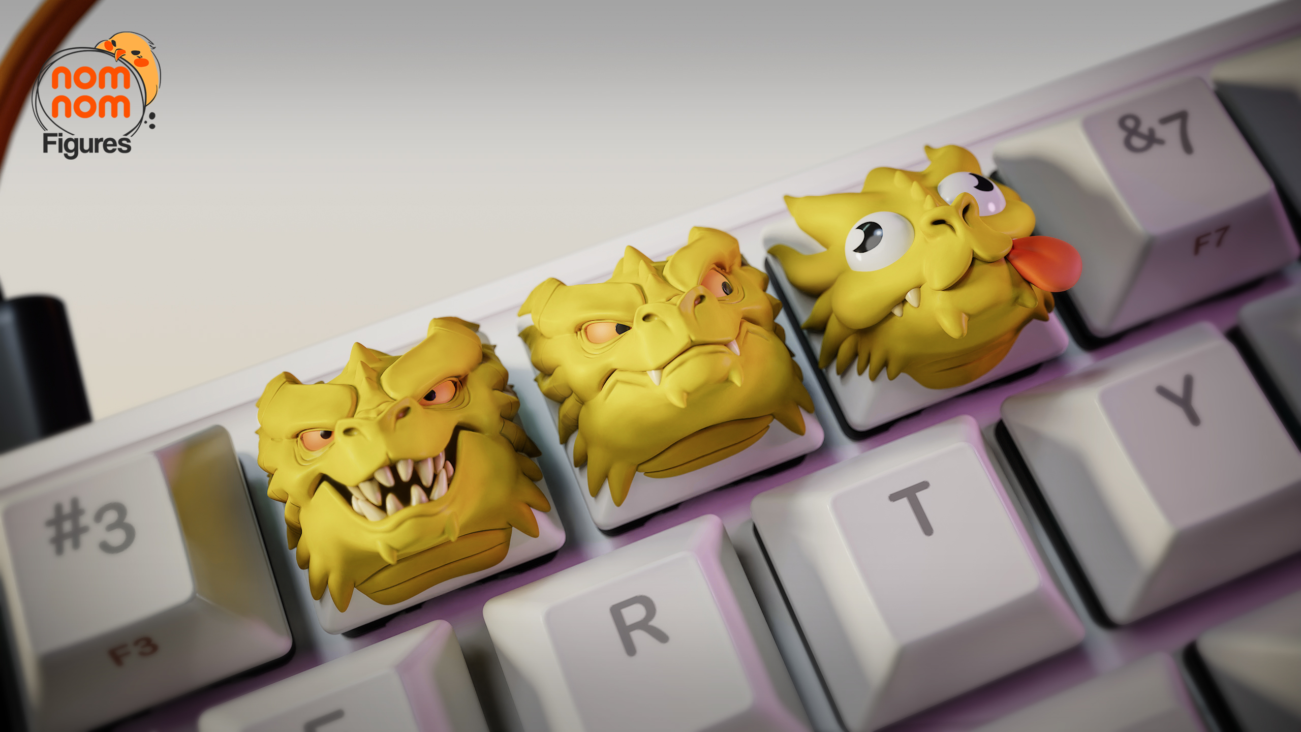 Keycaps Three Headed Hydra