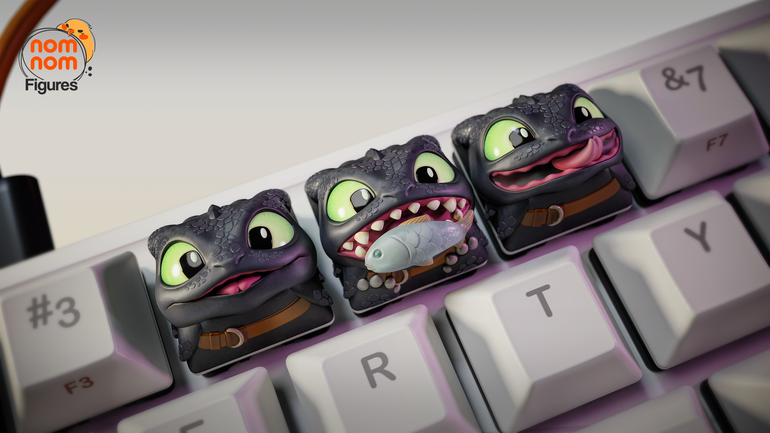 Keycaps Toothless - How to Train your Dragon