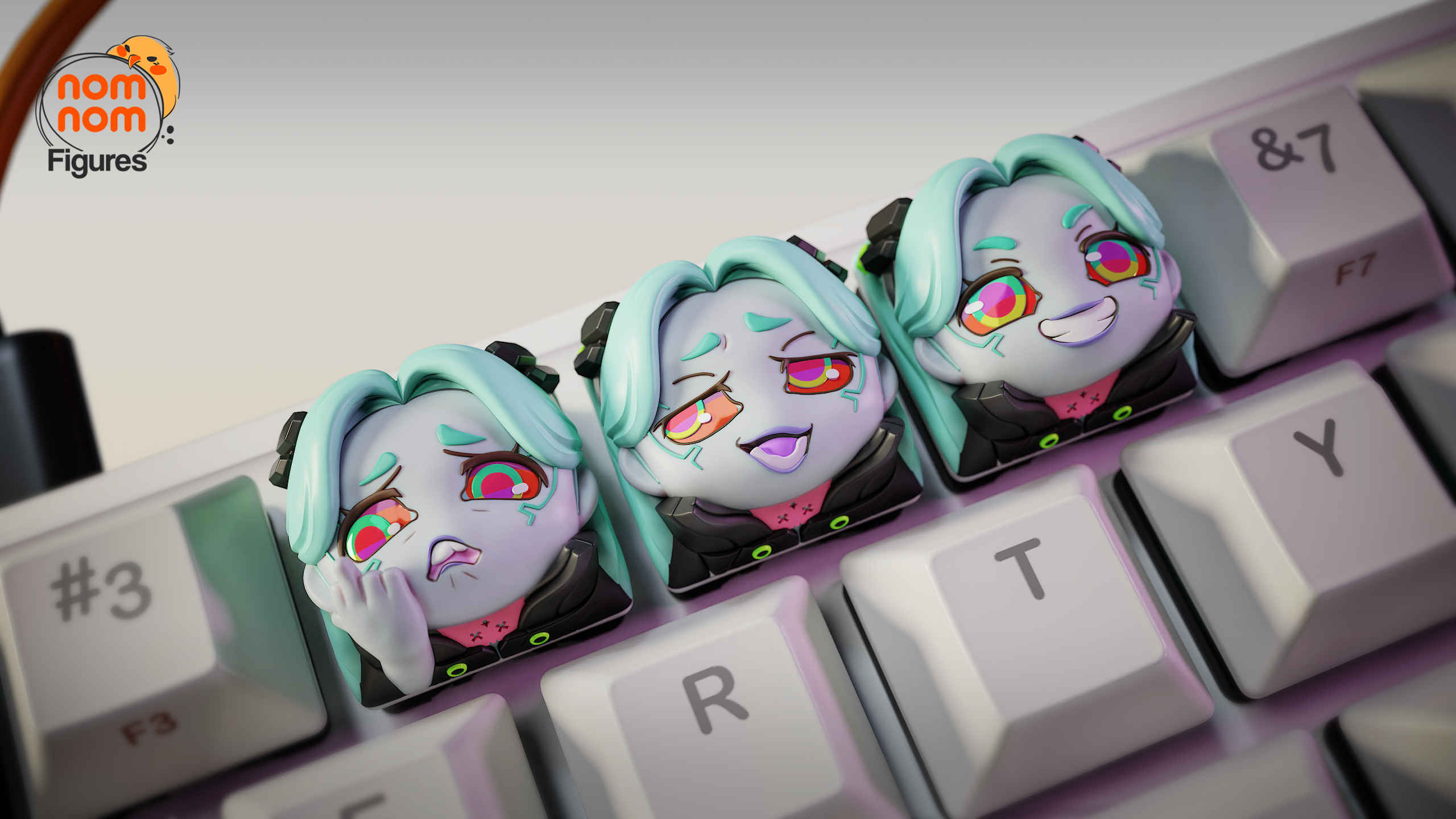 Keycaps Rebecca - Cyberpunk