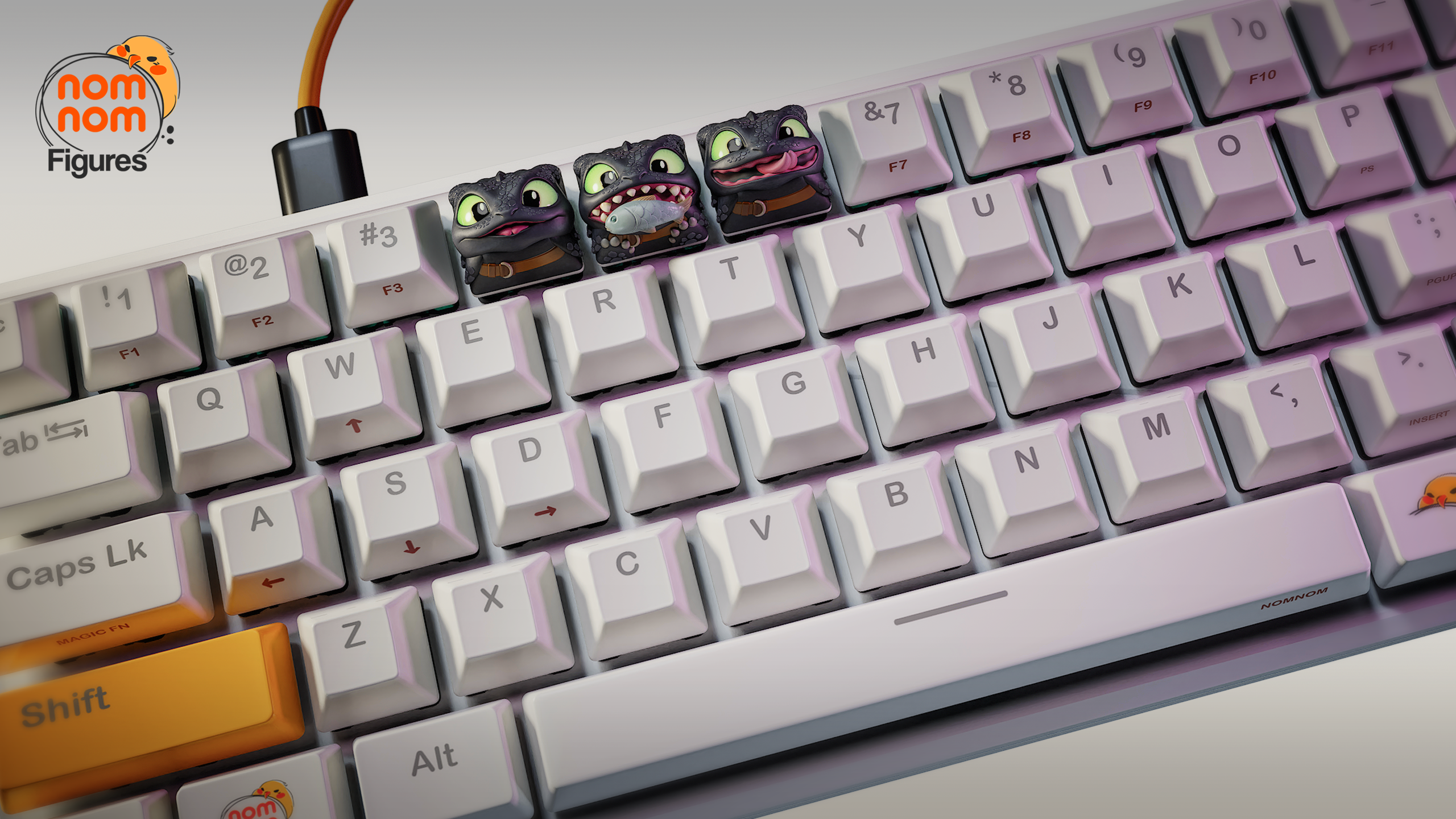 Keycaps Toothless - How to Train your Dragon