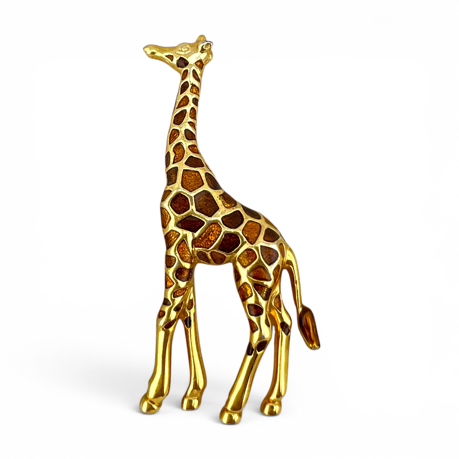 Vintažinė segė „Grakščioji žirafa“ 🦒✨