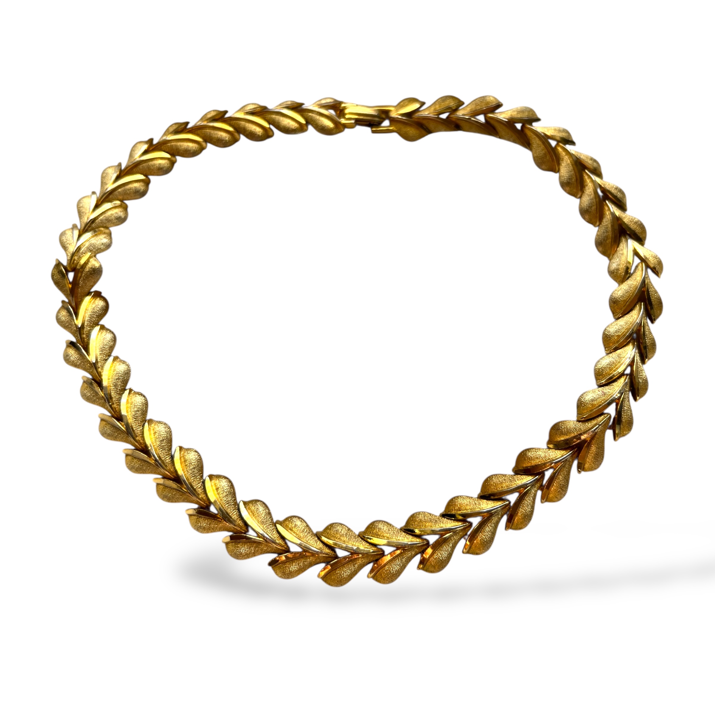 Vintažinis auksuotas kaklo papuošalas (choker)