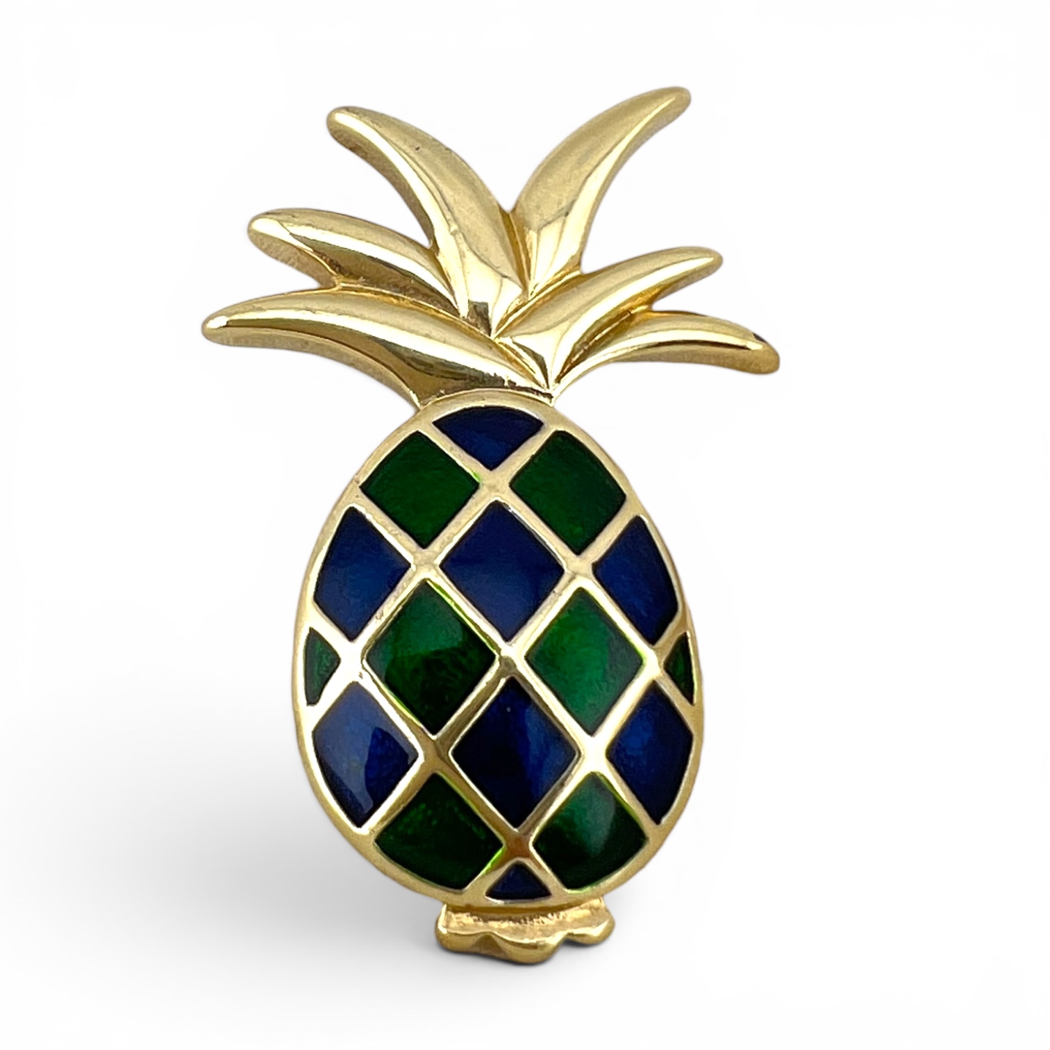 Vintažinė segė „Egzotiškas ananasas“ 🍍✨