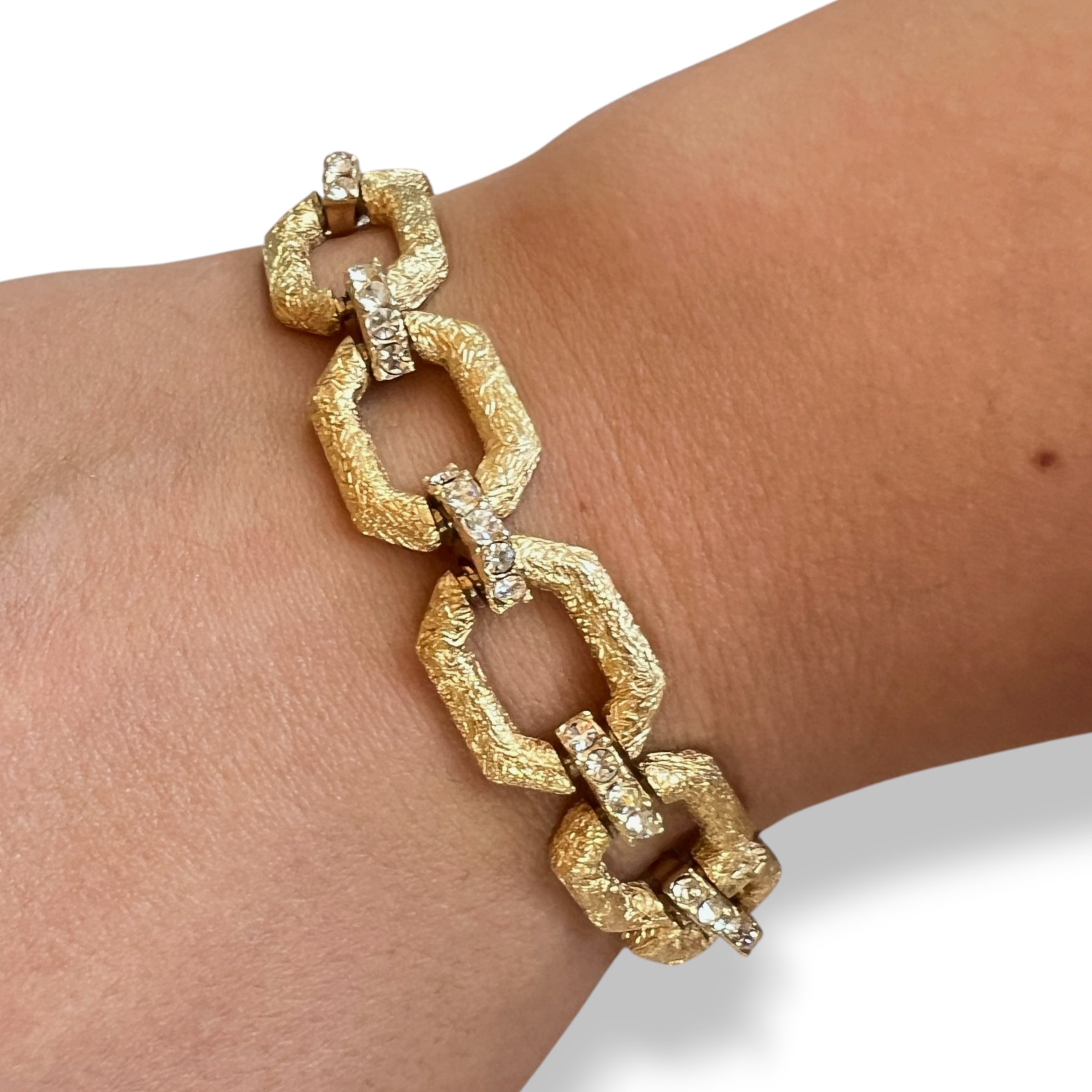 ✨ Kolekcinė vintažinė ATTWOOD & SAWYER apyrankė | 22ct auksu dengta