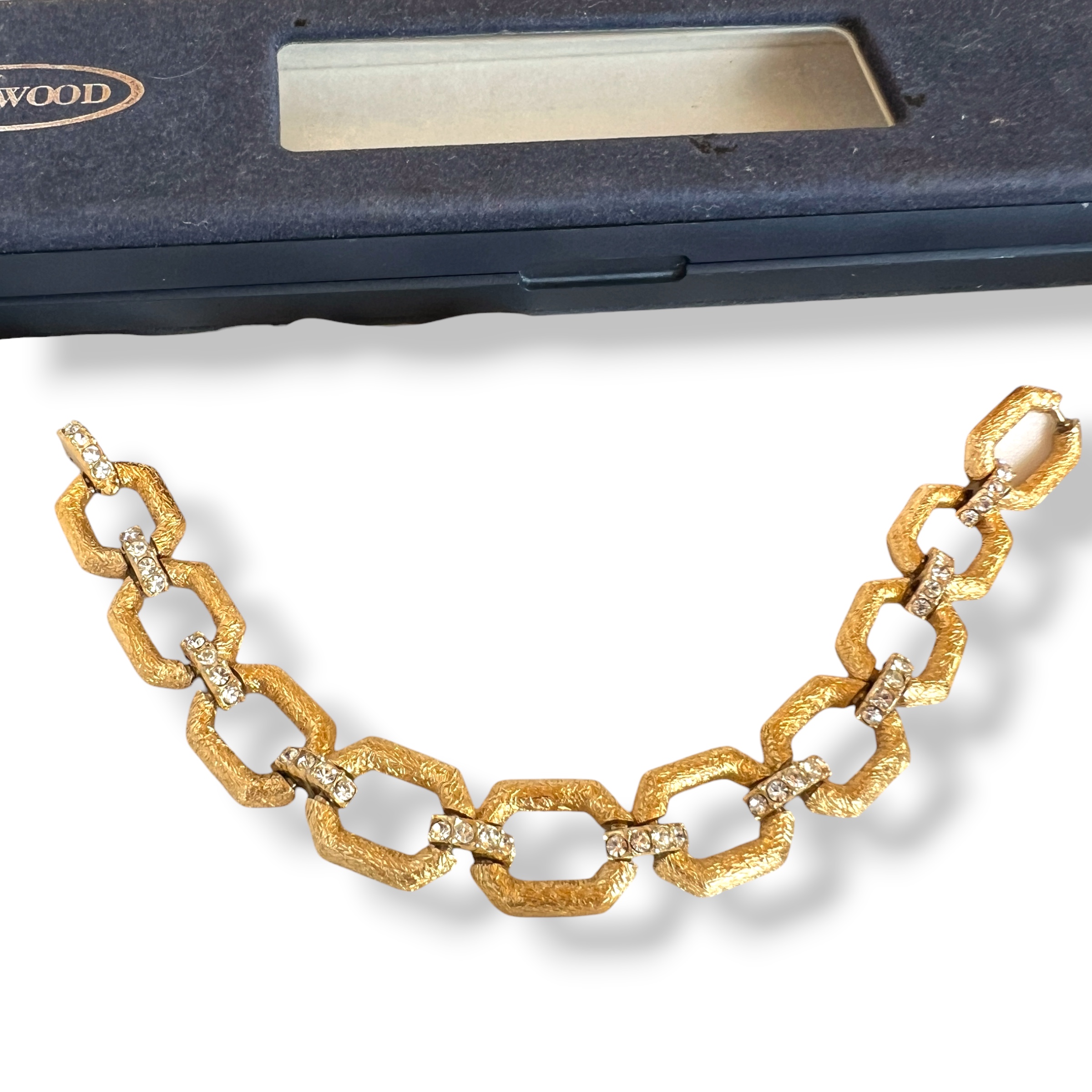 ✨ Kolekcinė vintažinė ATTWOOD & SAWYER apyrankė | 22ct auksu dengta