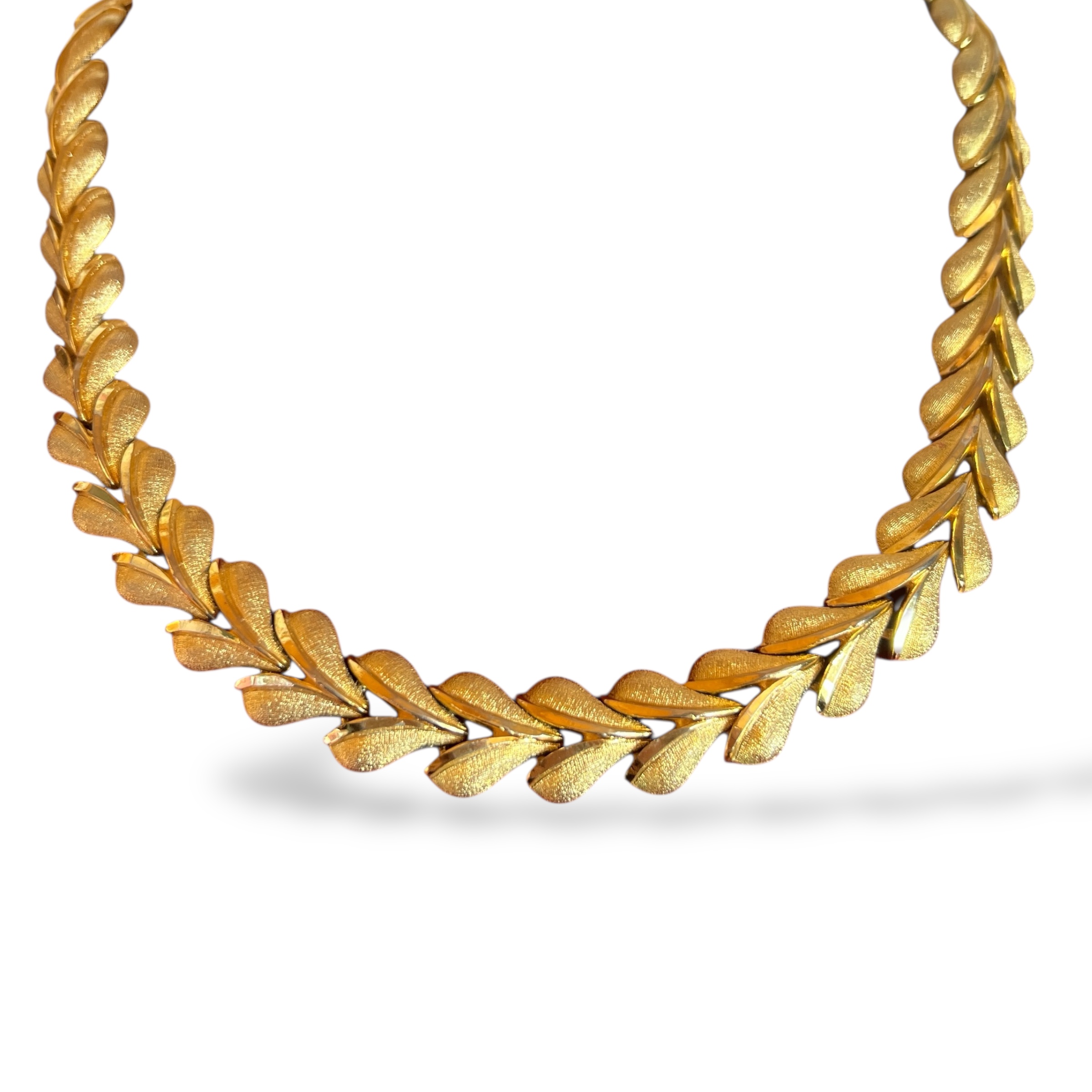 Vintažinis auksuotas kaklo papuošalas (choker)