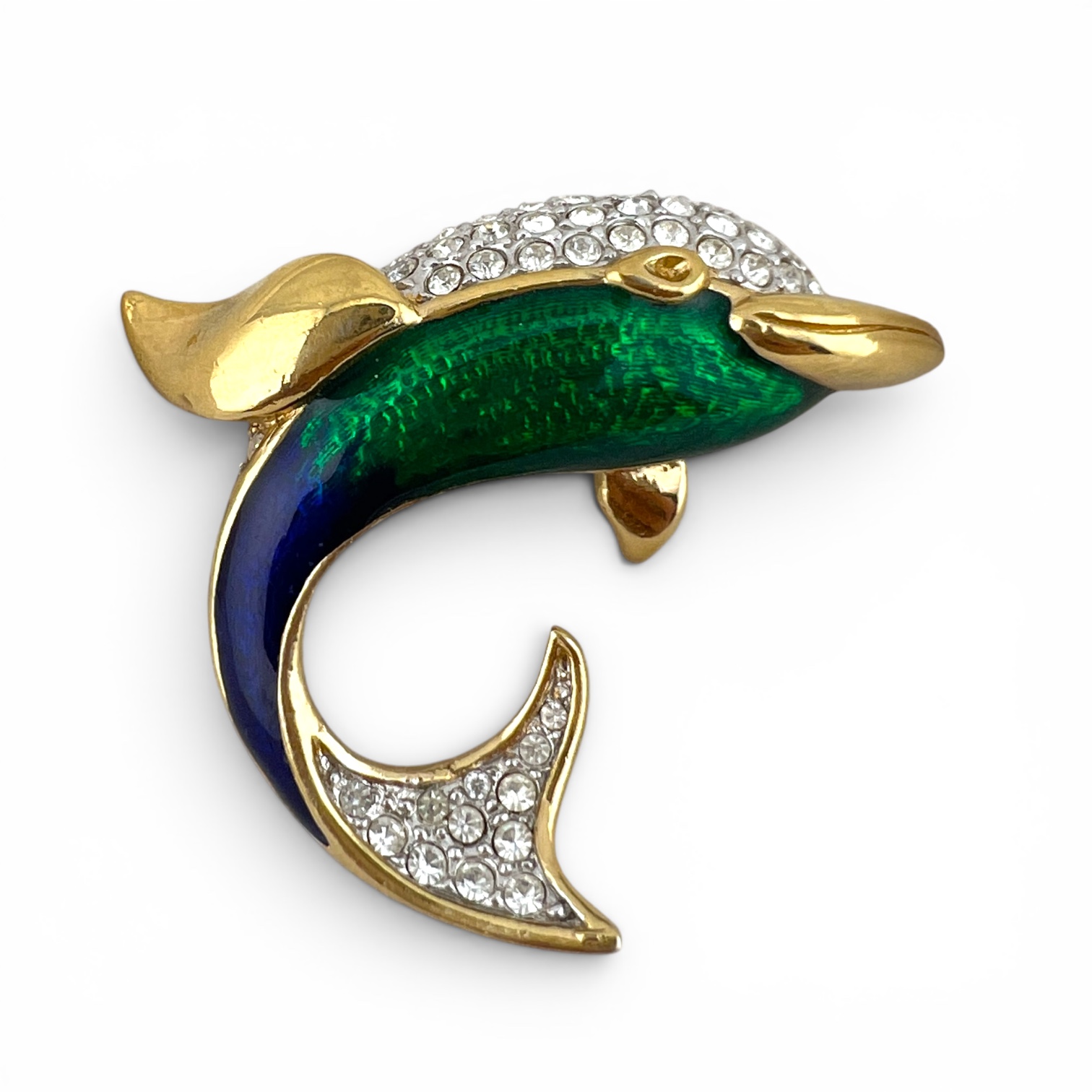 Vintažinė „Attwood & Sawyer“ segė „šokantis delfinas“ ✨🐬