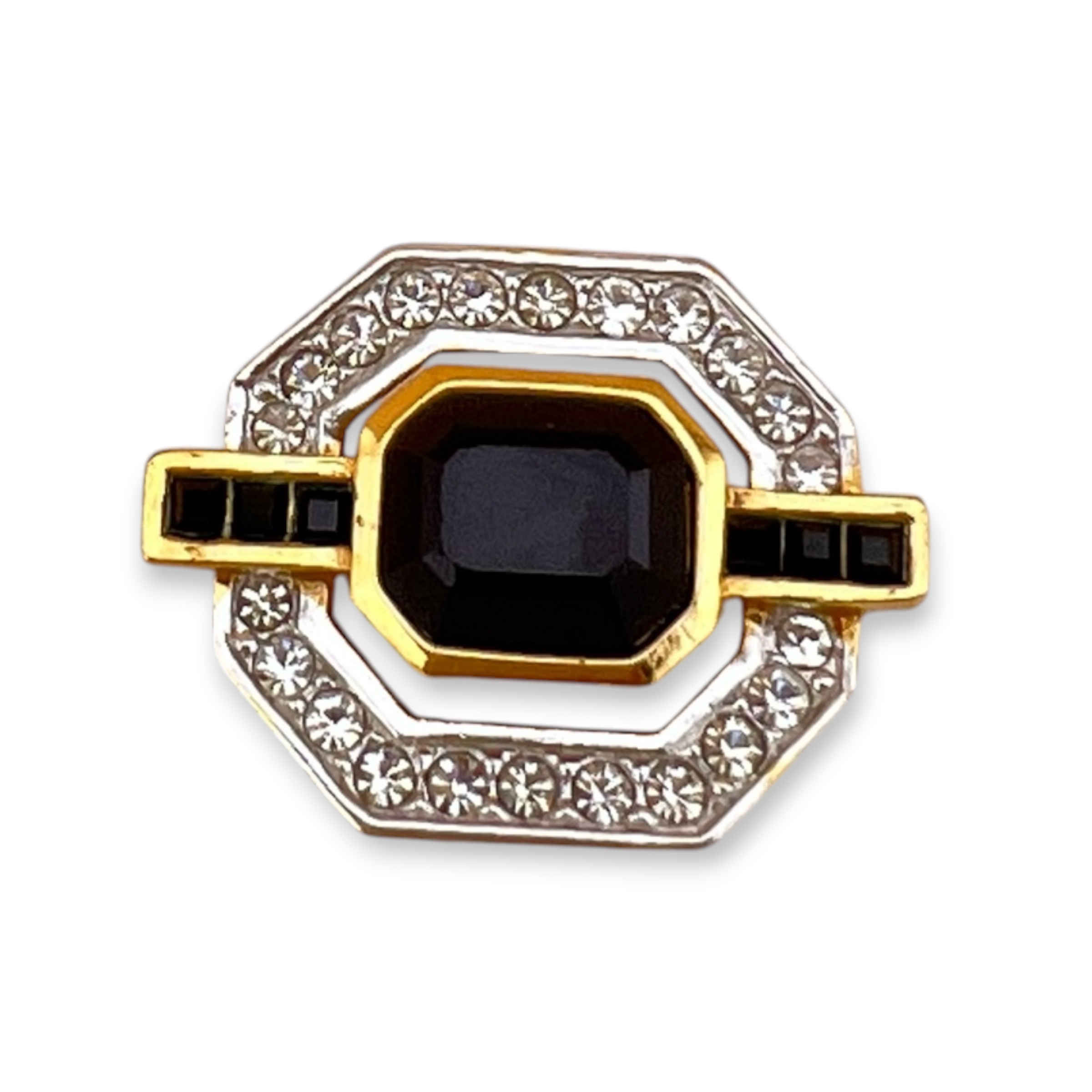 Vintažinė Attwood & Sawyer Art Deco stiliaus sagė