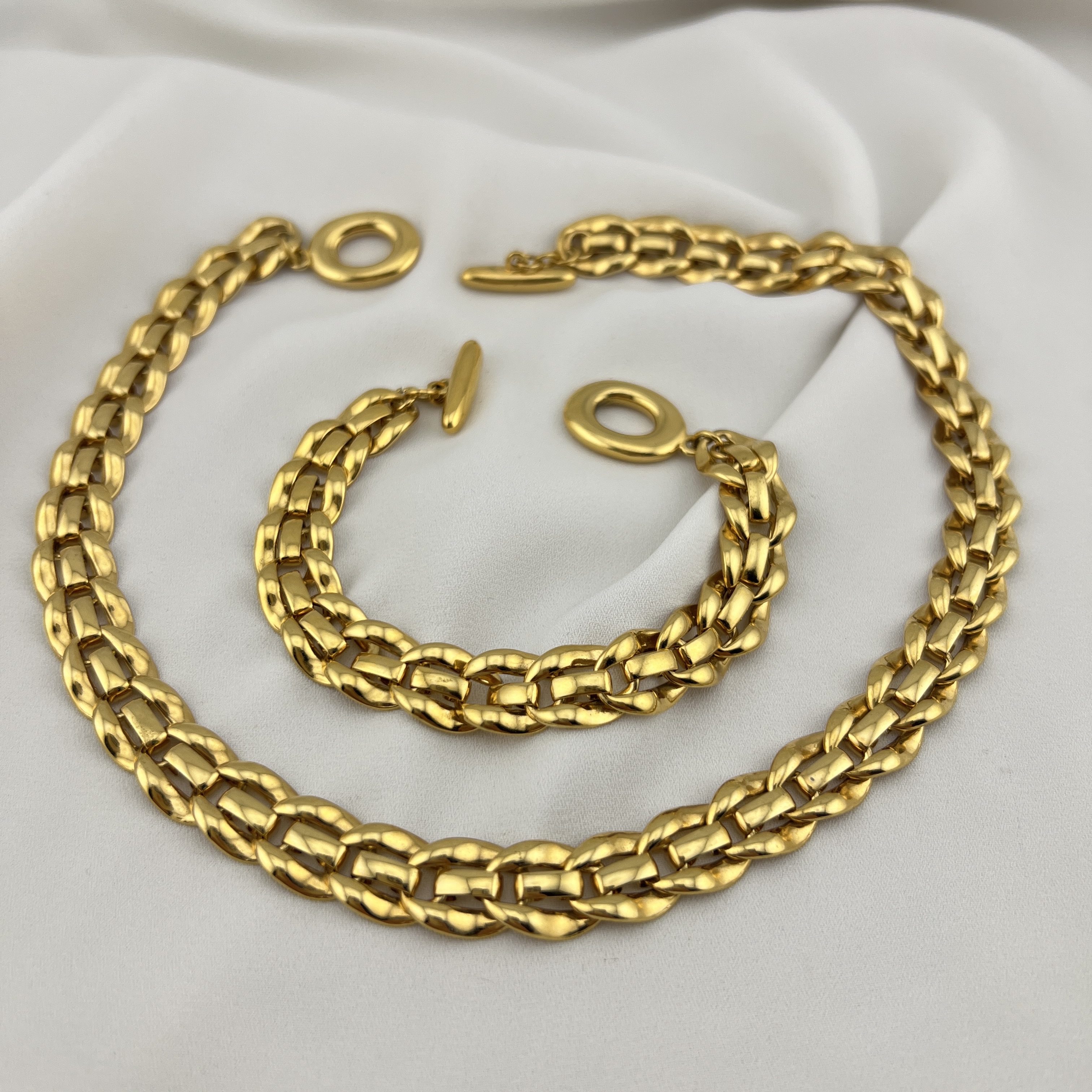 Masyvus paauksuotas „Bold Chain“ rinkinis ✨