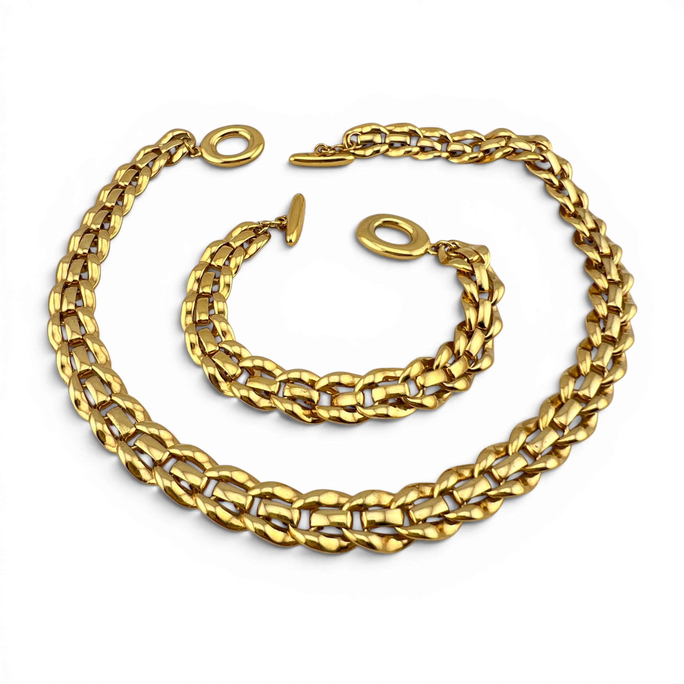 Masyvus paauksuotas „Bold Chain“ rinkinis ✨